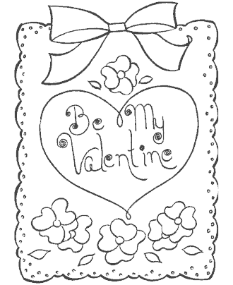 Valentine cards for kids to color