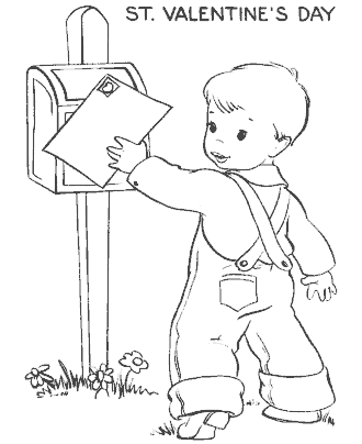 Valentine cards for kids to color