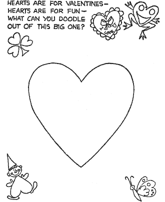 Valentine&acute;s Day coloring pages