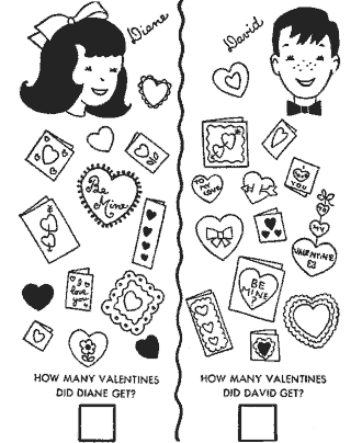 Valentine&acute;s Day crafts coloring pages