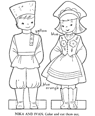 Valentine&acute;s Day crafts coloring page