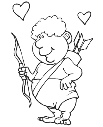 valentin&acute;s day coloring page