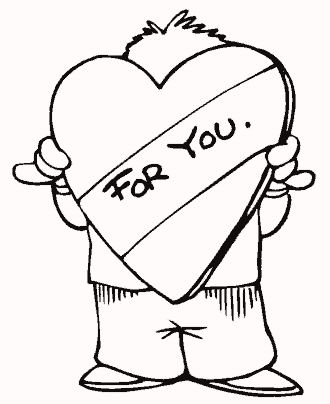 preschool valentin&acute;s day coloring pages
