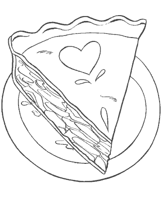 valentin&acute;s day heart coloring page