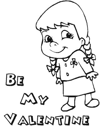 preschool valentin&acute;s day coloring page