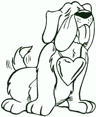 preschool valentin&acute;s day coloring pages