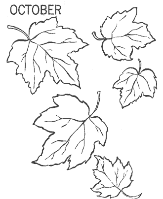 autumn fall coloring page