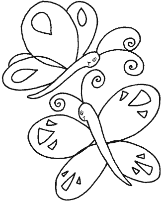 butterfly coloring pages
