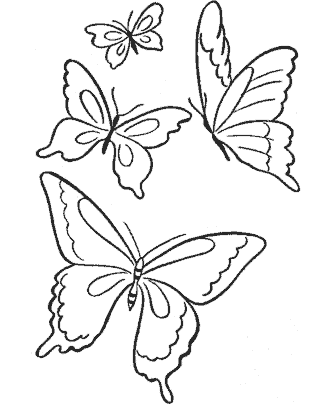 butterfly coloring page