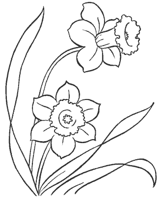 printable flower coloring pages