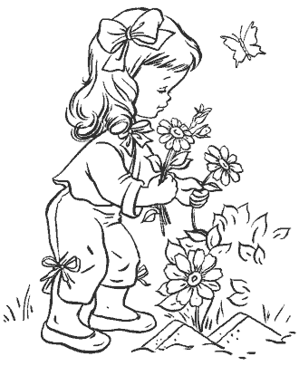 flower coloring page