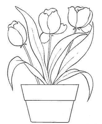 flower coloring page