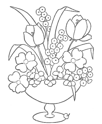 flowers coloring page