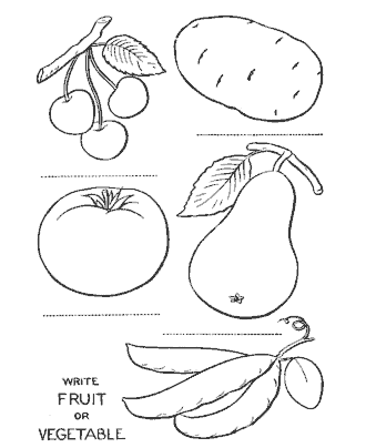 fruit coloring pages