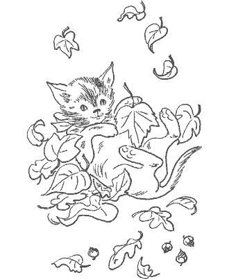 leaf coloring pages