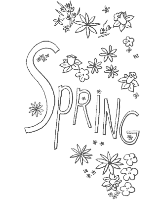 printable spring coloring pages