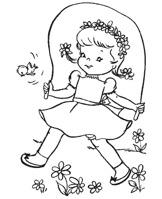 spring coloring page