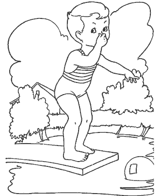 summer coloring page