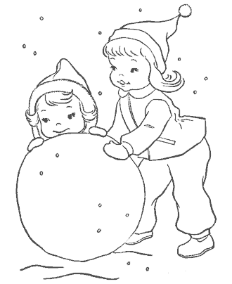 winter coloring pages