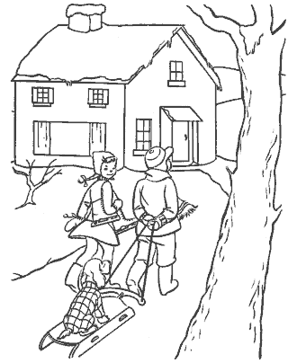 winter coloring page