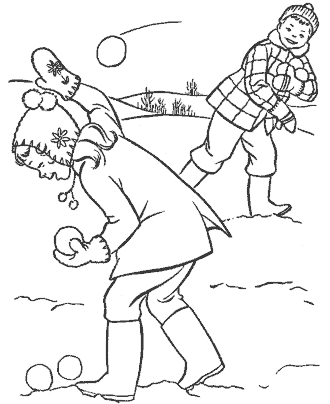 winter coloring page