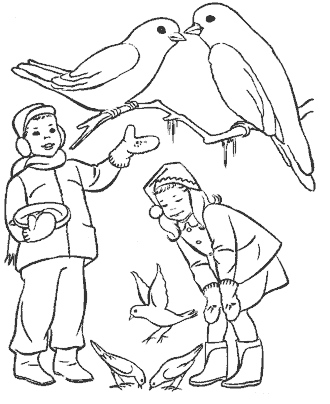 winter coloring page