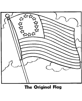 american flag coloring page