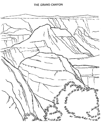 Grand Canyon coloring page