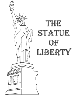 Statue of Liberty coloring page