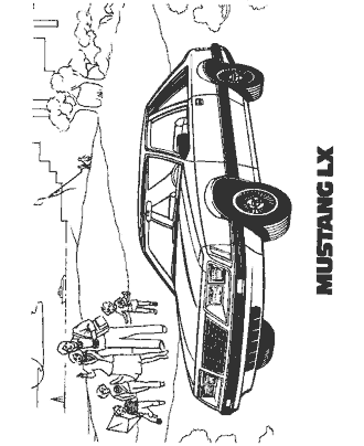 family car coloring page