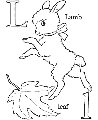alphabet coloring pages