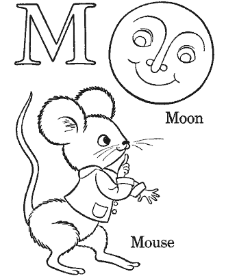 alphabet coloring page