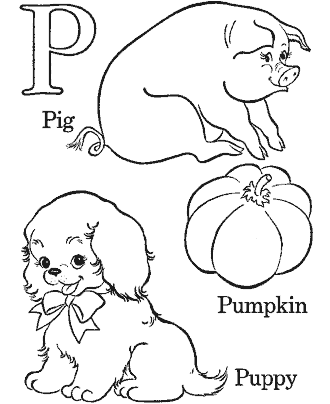 printable alphabet coloring pages