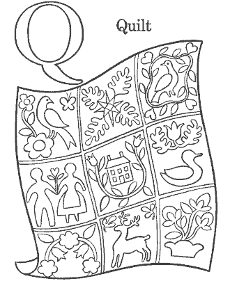 alphabet coloring page