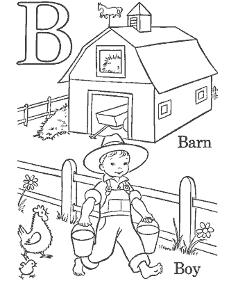 alphabet coloring page