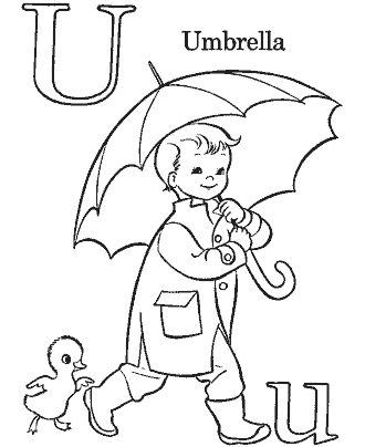 alphabet coloring page worksheet