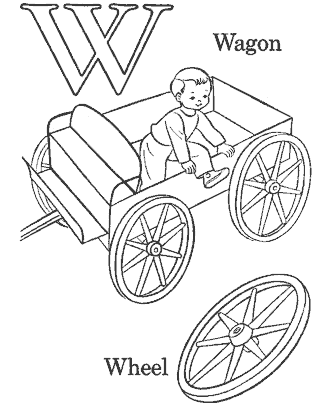 alphabet coloring pages