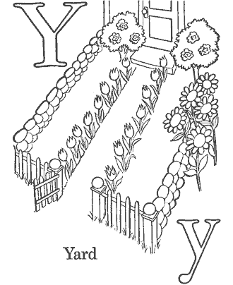 alphabet coloring page