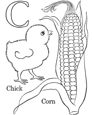 alphabet coloring page