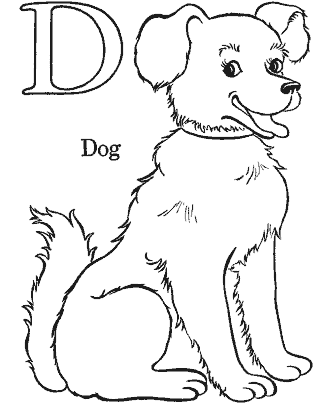 alphabet coloring page