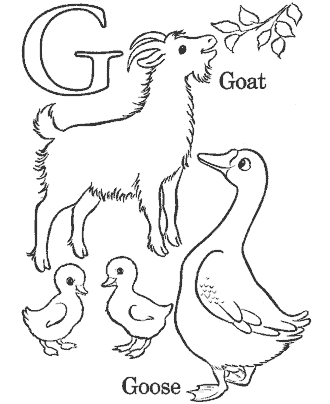 alphabet coloring pages